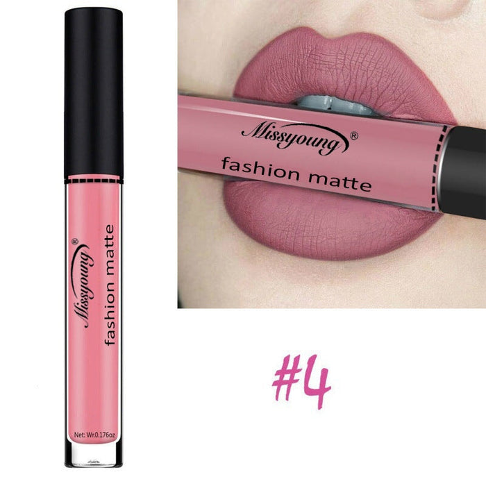 Wholesale lipstick genuine hot sale matte lipstick non stick cup JDC-MK-YanQ001 lipstick 颜俏 4# Wholesale Jewelry JoyasDeChina Joyas De China