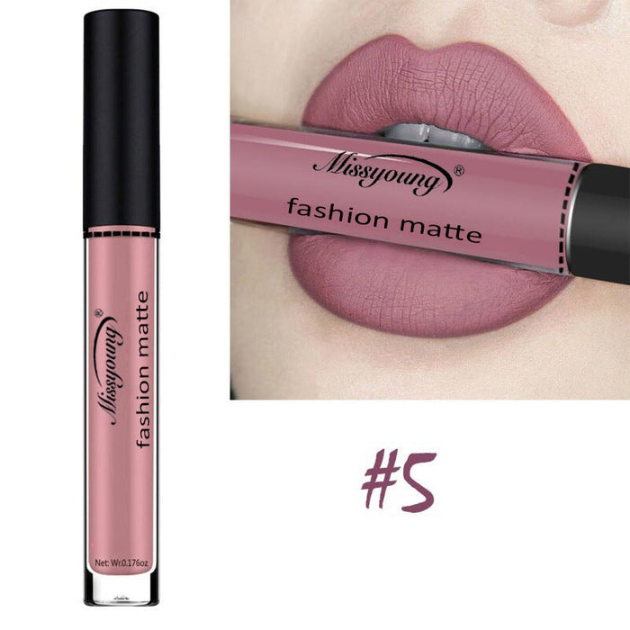 Wholesale lipstick genuine hot sale matte lipstick non stick cup JDC-MK-YanQ001 lipstick 颜俏 5# Wholesale Jewelry JoyasDeChina Joyas De China