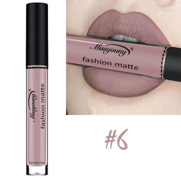 Wholesale lipstick genuine hot sale matte lipstick non stick cup JDC-MK-YanQ001 lipstick 颜俏 6# Wholesale Jewelry JoyasDeChina Joyas De China