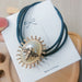 Wholesale Little Bee Oval Alloy Hair Clip Rubber Band Hair Rope JDC-HS-GSXP003 Hair Scrunchies 宏鑫 bee hair rope Wholesale Jewelry JoyasDeChina Joyas De China