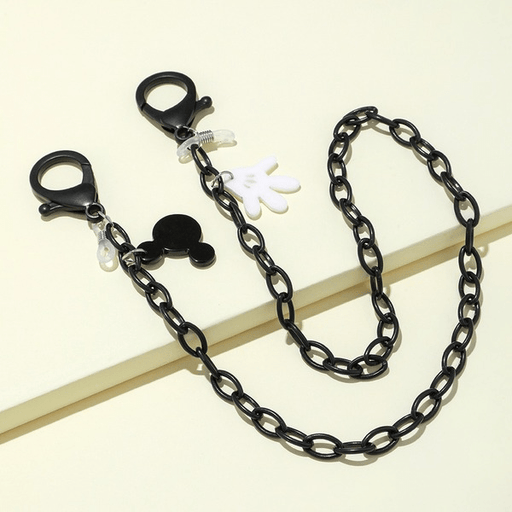 Wholesale Little Mouse Black Lanyard Acrylic Glasses Mask Chain JDC-BT-ZhanY021 Maskchain 展言 Wholesale Jewelry JoyasDeChina Joyas De China