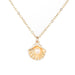 Wholesale locked pearl single layer gold alloy necklace JDC-NE-KJ211 Necklaces 坤杰 N011071 Wholesale Jewelry JoyasDeChina Joyas De China