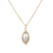 Wholesale locked pearl single layer gold alloy necklace JDC-NE-KJ211 Necklaces 坤杰 N011073 Wholesale Jewelry JoyasDeChina Joyas De China