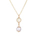 Wholesale locked pearl single layer gold alloy necklace JDC-NE-KJ211 Necklaces 坤杰 N011077 Wholesale Jewelry JoyasDeChina Joyas De China