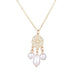 Wholesale locked pearl single layer gold alloy necklace JDC-NE-KJ211 Necklaces 坤杰 N011078 Wholesale Jewelry JoyasDeChina Joyas De China