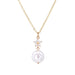 Wholesale locked pearl single layer gold alloy necklace JDC-NE-KJ211 Necklaces 坤杰 N011081 Wholesale Jewelry JoyasDeChina Joyas De China