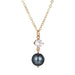 Wholesale locked pearl single layer gold alloy necklace JDC-NE-KJ211 Necklaces 坤杰 N011084 Wholesale Jewelry JoyasDeChina Joyas De China