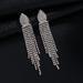 Wholesale Long Colorful Rhinestone Tassel Drop Earrings JDC-ES-ZHONGW007 Earrings 众薇 Wholesale Jewelry JoyasDeChina Joyas De China
