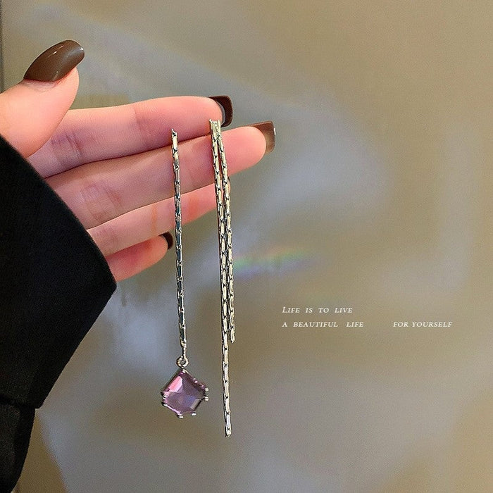 Wholesale long flower butterfly pearl earrings JDC-ES-BY191 Earrings 宝钰 19 Wholesale Jewelry JoyasDeChina Joyas De China