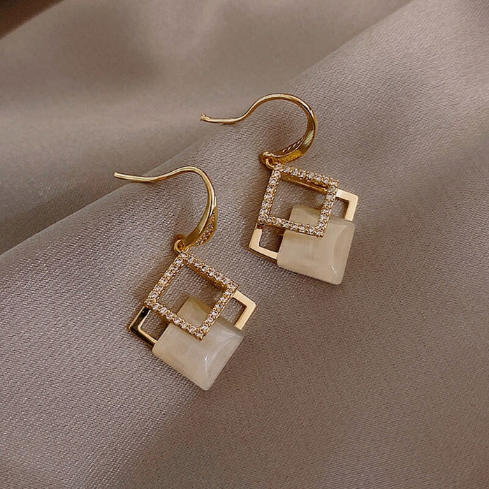 Wholesale long flower butterfly pearl earrings JDC-ES-BY191 Earrings 宝钰 Wholesale Jewelry JoyasDeChina Joyas De China
