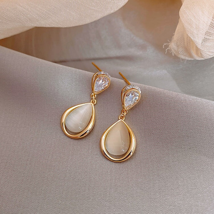 Wholesale long flower butterfly pearl earrings JDC-ES-BY191 Earrings 宝钰 8 Wholesale Jewelry JoyasDeChina Joyas De China