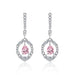 Wholesale long tassel vintage purple silver plated earrings JDC-ES-BZ008 Earrings 标志 Wholesale Jewelry JoyasDeChina Joyas De China