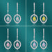 Wholesale long tassel vintage purple silver plated earrings JDC-ES-BZ008 Earrings 标志 Wholesale Jewelry JoyasDeChina Joyas De China