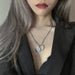 Wholesale long titanium steel ring necklace JDC-NE-MLQ019 Necklaces 米朗奇 Wholesale Jewelry JoyasDeChina Joyas De China
