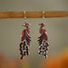 Wholesale long vintage Chinoiserie diamond alloy earrings JDC-ES-daiq015 Earrings 黛茜 1 Wholesale Jewelry JoyasDeChina Joyas De China