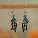 Wholesale long vintage Chinoiserie diamond alloy earrings JDC-ES-daiq015 Earrings 黛茜 3 Wholesale Jewelry JoyasDeChina Joyas De China