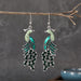 Wholesale long vintage Chinoiserie diamond alloy earrings JDC-ES-daiq015 Earrings 黛茜 Wholesale Jewelry JoyasDeChina Joyas De China
