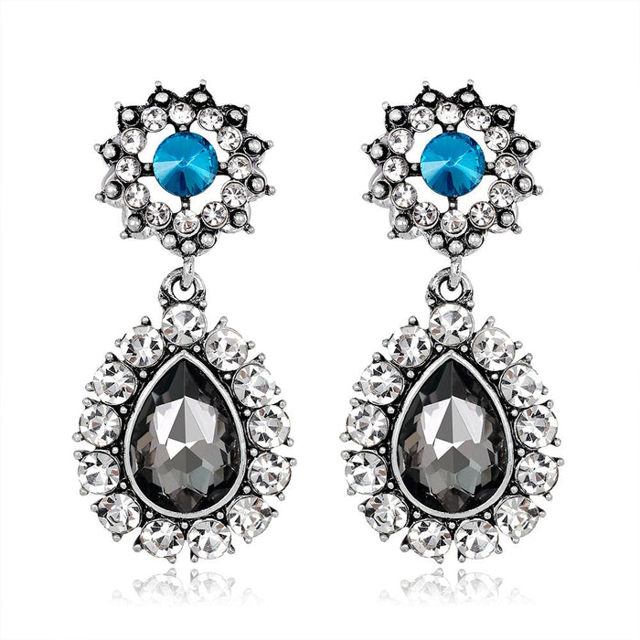 Wholesale long vintage red alloy earrings JDC-ES-GSDB046 Earrings 丹比华比 Wholesale Jewelry JoyasDeChina Joyas De China