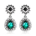 Wholesale long vintage red alloy earrings JDC-ES-GSDB046 Earrings 丹比华比 Wholesale Jewelry JoyasDeChina Joyas De China