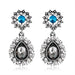 Wholesale long vintage red alloy earrings JDC-ES-GSDB046 Earrings 丹比华比 gray Wholesale Jewelry JoyasDeChina Joyas De China