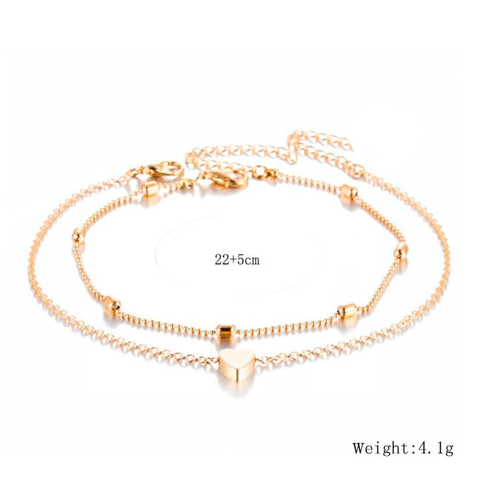 Wholesale love Beach Resort copper Anklets JDC-AS-YeB005 anklets 烨贝 Wholesale Jewelry JoyasDeChina Joyas De China