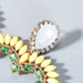 Wholesale love diamond-encrusted yellow alloy earrings JDC-ES-HEM001 Earrings 和鸣 Wholesale Jewelry JoyasDeChina Joyas De China