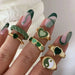 Wholesale love drip oil butterfly daisy alloy ring 6 piece set JDC-RS-F078 Rings 韩之尚 Wholesale Jewelry JoyasDeChina Joyas De China