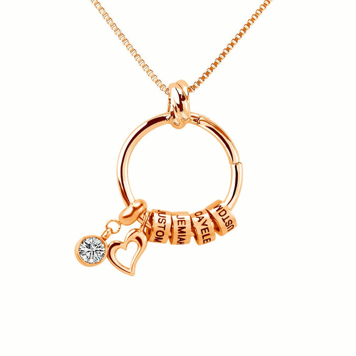 Wholesale love engraved diamond necklace for mother's Day gifts JDC-NE-Mail014 Necklaces 麦伦 Wholesale Jewelry JoyasDeChina Joyas De China