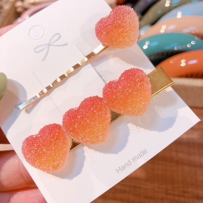 Wholesale love fudge fairy duck mouth clip color hairpin JDC-HC-ZhuoM002 Hair Clips 卓美 Wholesale Jewelry JoyasDeChina Joyas De China