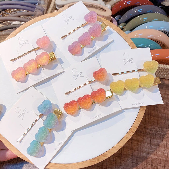 Wholesale love fudge fairy duck mouth clip color hairpin JDC-HC-ZhuoM002 Hair Clips 卓美 Wholesale Jewelry JoyasDeChina Joyas De China