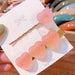 Wholesale love fudge fairy duck mouth clip color hairpin JDC-HC-ZhuoM002 Hair Clips 卓美 Light pink Wholesale Jewelry JoyasDeChina Joyas De China