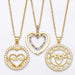 Wholesale Love Mother's Day Fancy Diamond Zircon Necklace JDC-NE-AOS020 Necklaces 翱昇 Wholesale Jewelry JoyasDeChina Joyas De China