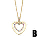Wholesale Love Mother's Day Fancy Diamond Zircon Necklace JDC-NE-AOS020 Necklaces 翱昇 Wholesale Jewelry JoyasDeChina Joyas De China
