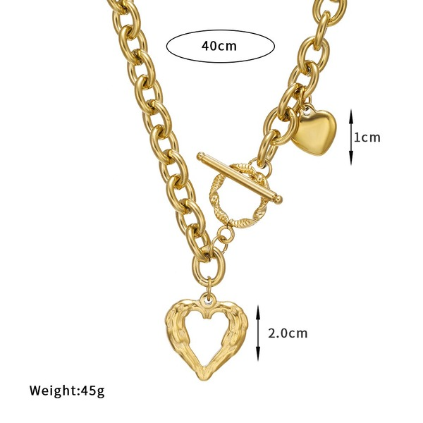 Bulk Jewelry Wholesale Love OT button pendant necklace JDC-NE-b200 Wholesale factory from China YIWU China