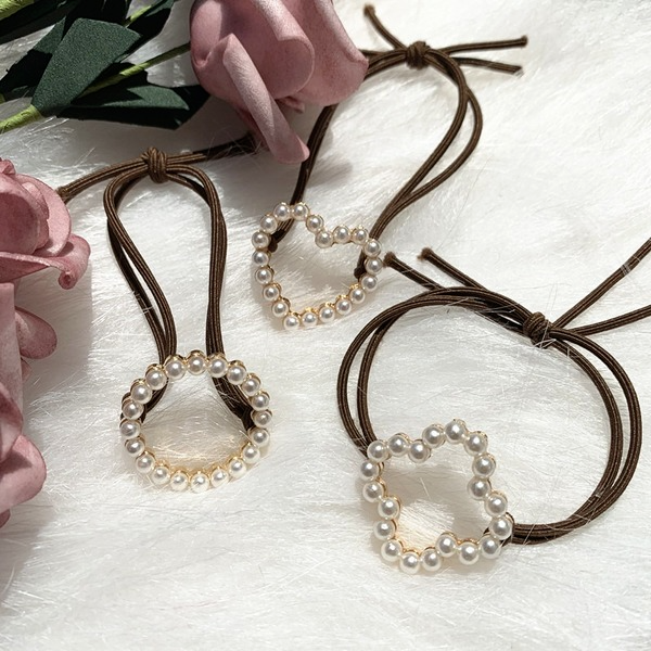 Bulk Jewelry Wholesale love pearl Hair Scrunchies JDC-HS-K060 Wholesale factory from China YIWU China