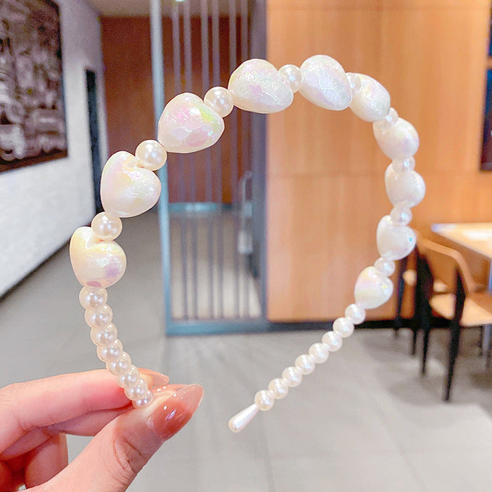 Wholesale Love Pearl Headband JDC-HD-i128 Headband 溪南 1 Wholesale Jewelry JoyasDeChina Joyas De China