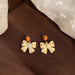 Wholesale love vintage pearl bow earrings JDC-ES-BY190 Earrings 宝钰 Wholesale Jewelry JoyasDeChina Joyas De China