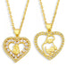 Wholesale love zircon heart shaped Mother's Day necklace JDC-NE-AOS006 Necklaces 翱昇 Wholesale Jewelry JoyasDeChina Joyas De China