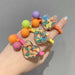 Wholesale lovely color mm bean round peach heart Hair Scrunchies JDC-HS-GSFS005 Hair Scrunchies 夙尚 Wholesale Jewelry JoyasDeChina Joyas De China