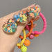 Wholesale lovely color mm bean round peach heart Hair Scrunchies JDC-HS-GSFS005 Hair Scrunchies 夙尚 A223-3roes red Wholesale Jewelry JoyasDeChina Joyas De China