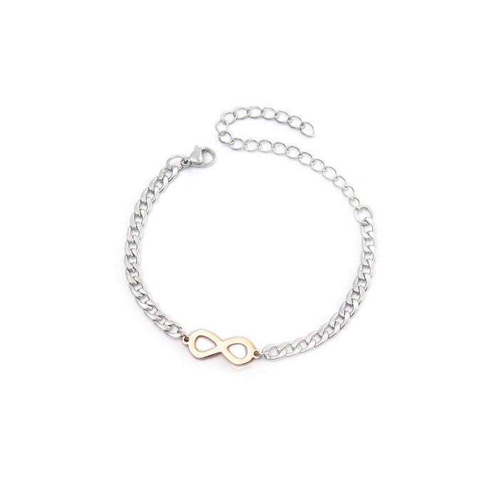 Wholesale Lucky Number 8 Eternal Titanium Steel Bracelet JDC-BT-ZiR005 Bracelet 孜瑞 Wholesale Jewelry JoyasDeChina Joyas De China