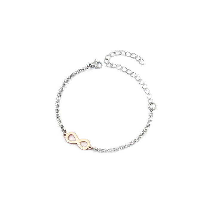 Wholesale Lucky Number 8 Eternal Titanium Steel Bracelet JDC-BT-ZiR005 Bracelet 孜瑞 Wholesale Jewelry JoyasDeChina Joyas De China