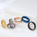 Wholesale matte rotatable seven-color pearl sand stainless steel ring JDC-RS-QianF003 Rings 千风 Wholesale Jewelry JoyasDeChina Joyas De China