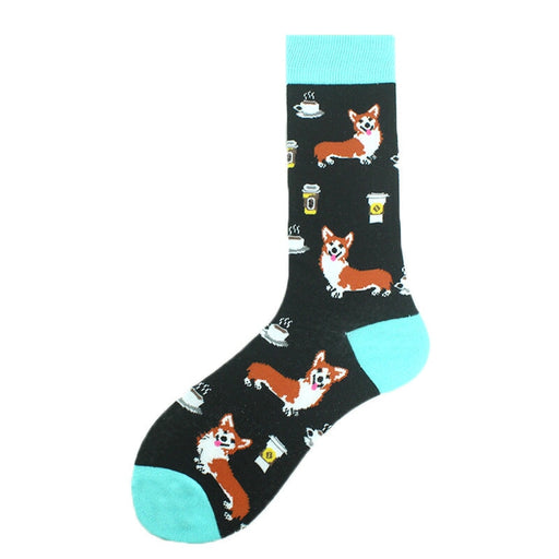 Wholesale Medical Occupation Animal Pattern Cotton Socks JDC-SK-KAF047 Sock 咖范 1 size Wholesale Jewelry JoyasDeChina Joyas De China