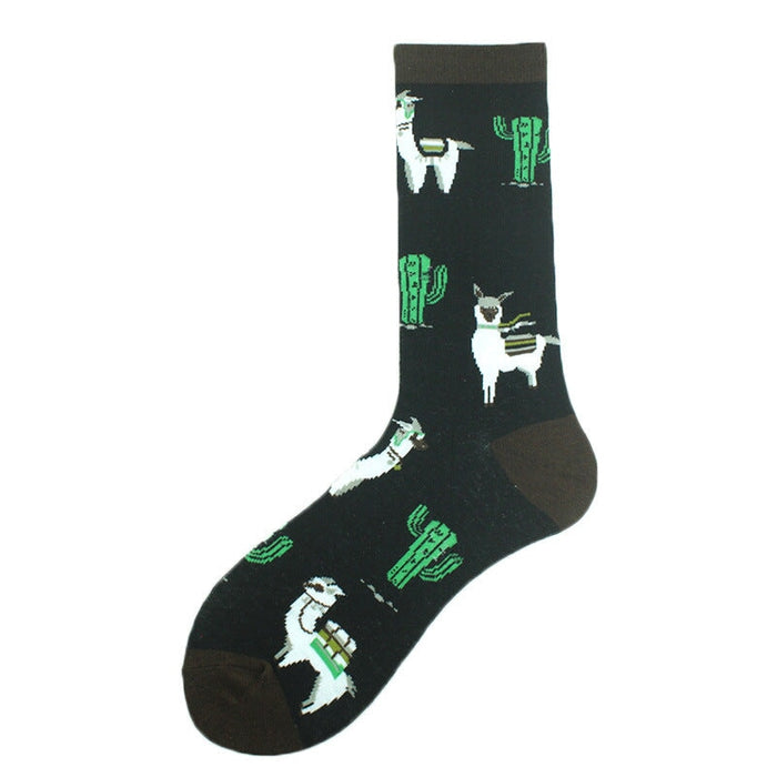 Wholesale Medical Occupation Animal Pattern Cotton Socks JDC-SK-KAF047 Sock 咖范 2 size Wholesale Jewelry JoyasDeChina Joyas De China