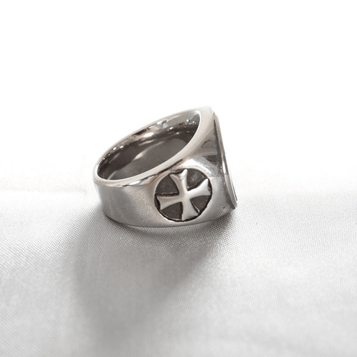 Wholesale Men's Stainless Steel Vintage Cross Simple Ring JDC-RS-MRD048 Rings 美日德 Wholesale Jewelry JoyasDeChina Joyas De China