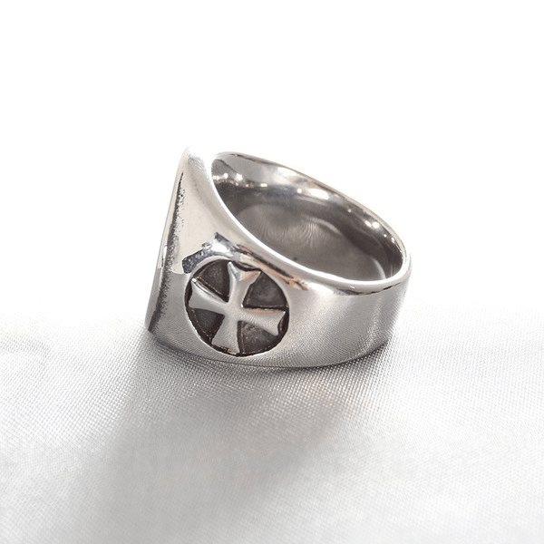 Wholesale Men's Stainless Steel Vintage Cross Simple Ring JDC-RS-MRD048 Rings 美日德 Wholesale Jewelry JoyasDeChina Joyas De China