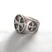 Wholesale Men's Stainless Steel Vintage Cross Simple Ring JDC-RS-MRD048 Rings 美日德 White No. 7 Wholesale Jewelry JoyasDeChina Joyas De China
