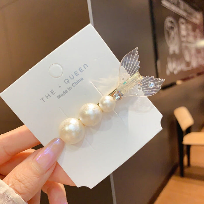 Wholesale Mermaid Tail Fin Rhinestone Hairpin JDC-HC-KX002 Hair Clips 柯羡 Wholesale Jewelry JoyasDeChina Joyas De China