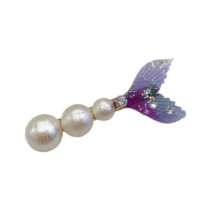Wholesale Mermaid Tail Fin Rhinestone Hairpin JDC-HC-KX002 Hair Clips 柯羡 Wholesale Jewelry JoyasDeChina Joyas De China
